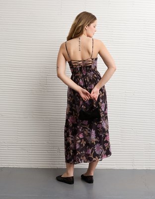 AE Ruched Bust Corset Midi Dress