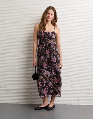 AE Ruched Bust Corset Midi Dress