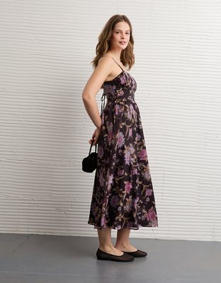 AE Ruched Bust Corset Midi Dress