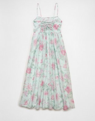 AE Ruched Bust Corset Midi Dress