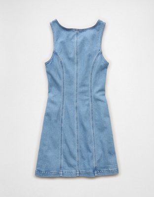 AE Denim Pinafore Mini Dress