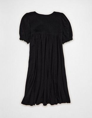 AE Sunchaser Babydoll Puff Sleeve Mini Dress