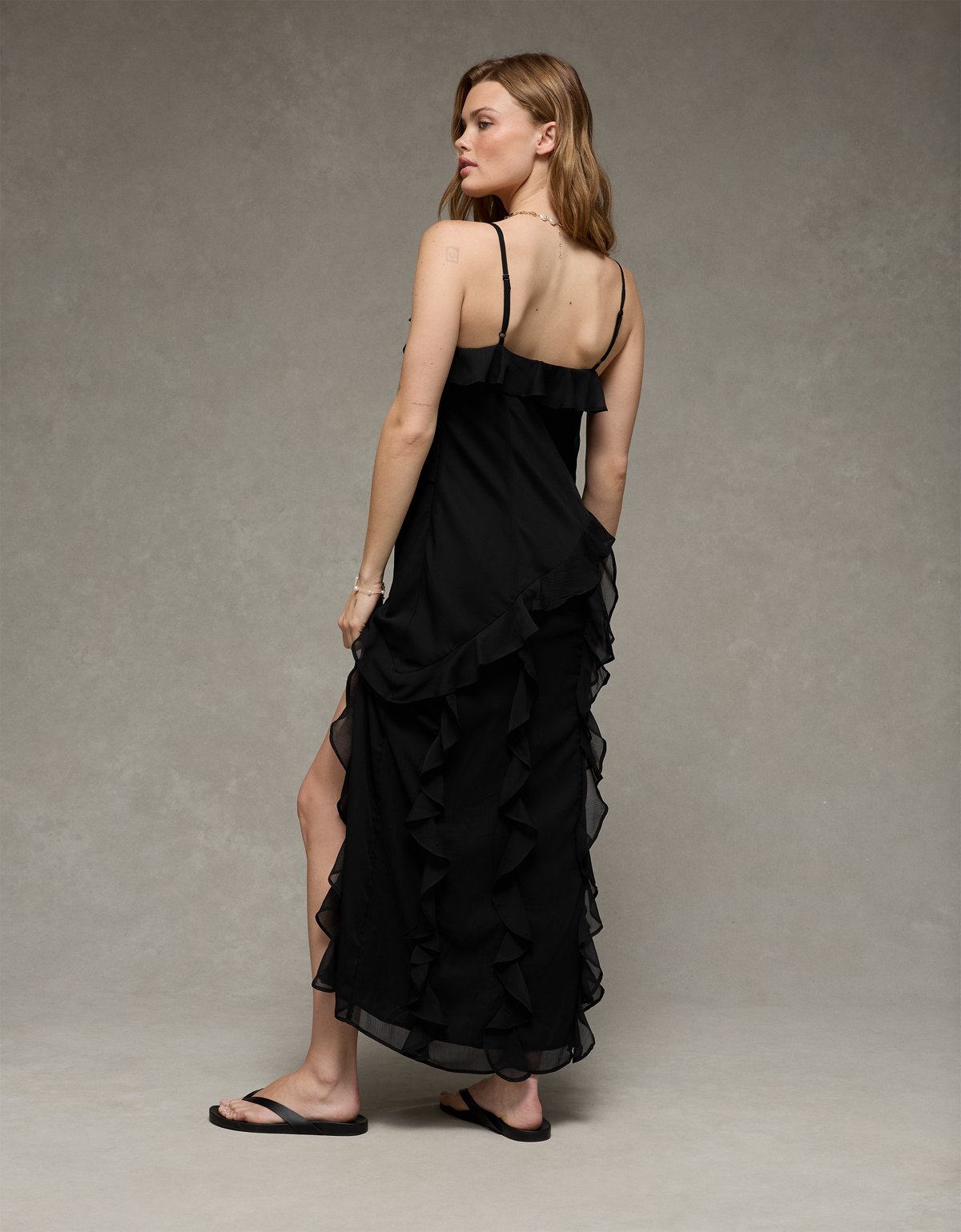 AE Asymmetrical Ruffle Maxi Dress - image 2