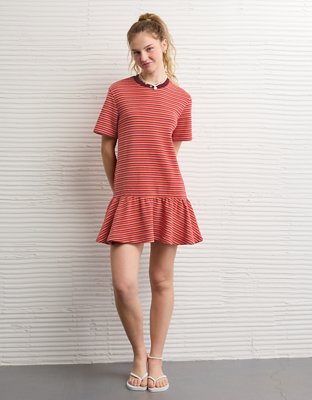 Minirobe en tricot à taille basse AE