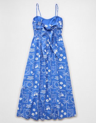 AE Strapless Corset Midi Dress