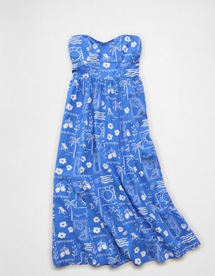 AE Strapless Corset Midi Dress