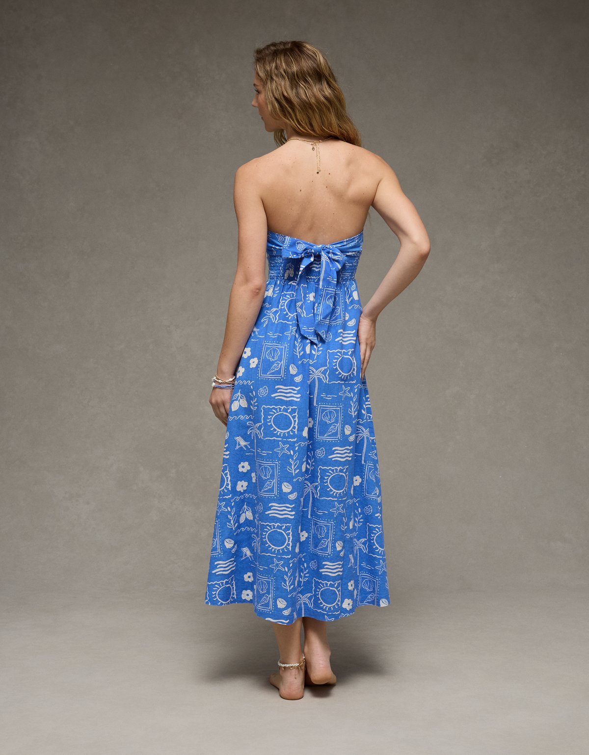 AE Strapless Corset Midi Dress - image 2