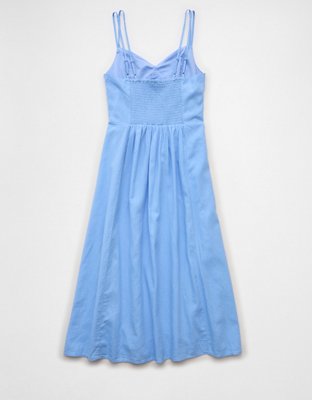 AE Hanky Hem Tie-Strap Midi Dress