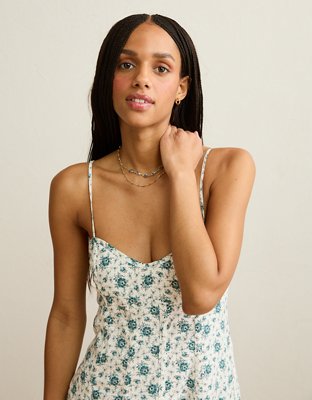 AE V-Neck Corset Mini Dress