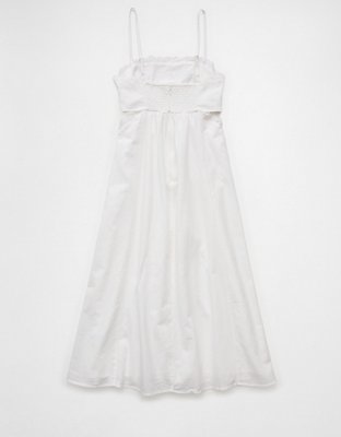 AE Square-Neck Cutout Midi Dress