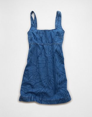 AE Printed Denim Mini Dress