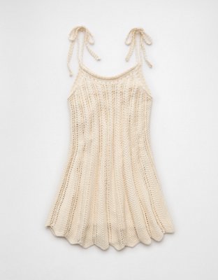 AE Tie-Strap Sweater Mini Dress