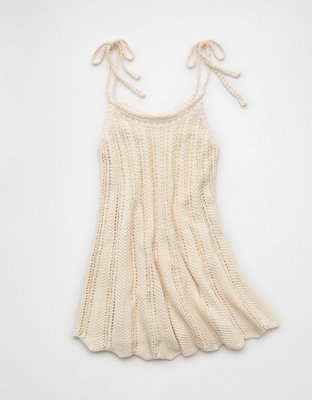 AE Tie-Strap Sweater Mini Dress