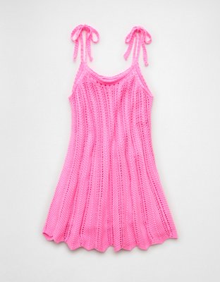 AE Tie-Strap Sweater Mini Dress