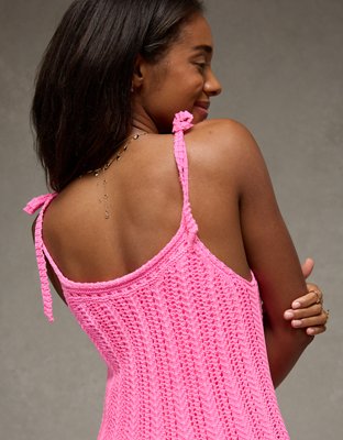 AE Tie-Strap Sweater Mini Dress