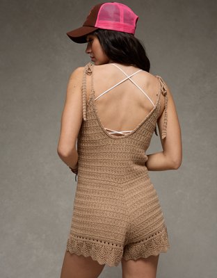 AE Tie-Strap Sweater Romper