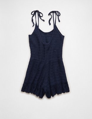 AE Tie-Strap Sweater Romper
