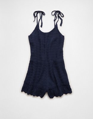 AE Tie-Strap Sweater Romper