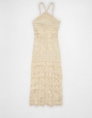 AE Halter Sweater Midi Dress