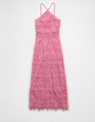 AE Halter Sweater Midi Dress