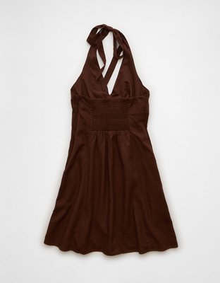 AE V-Neck Halter Mini Dress
