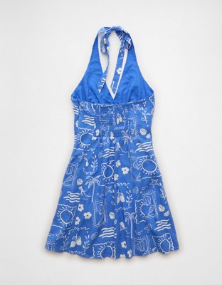 AE V-Neck Halter Mini Dress