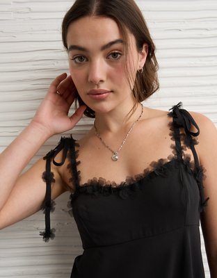 AE Floral Tie-Strap Mini Dress