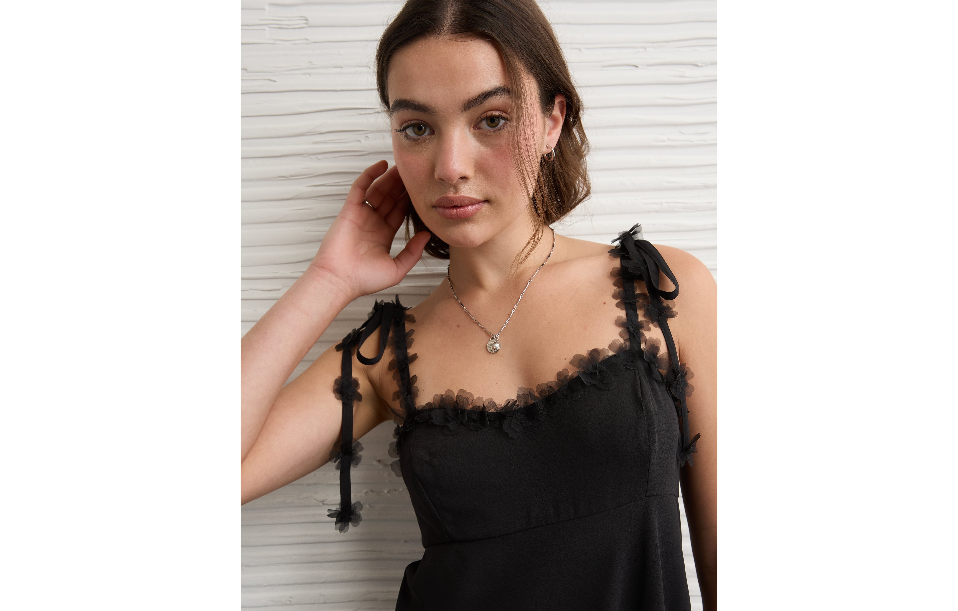 AE Floral Tie-Strap Mini Dress