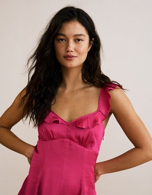 AE Babydoll Ruffle Strap Mini Dress