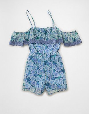 Женский комбинезон American Eagle AE Ruffle, цвет: Разноцветный — фото 3