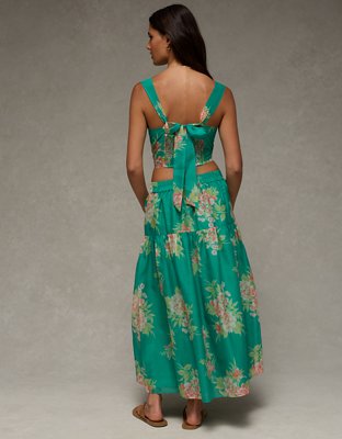 AE Matching Halter Top & Midi Skirt Set