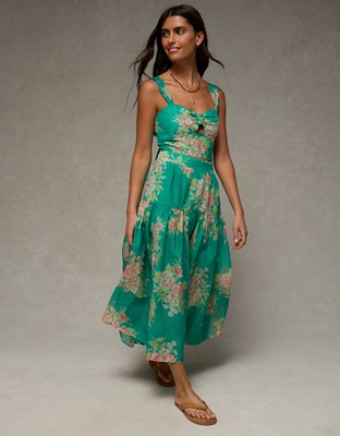 AE Matching Halter Top & Midi Skirt Set