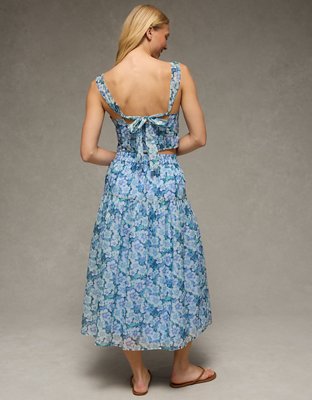 AE Matching Halter Top & Midi Skirt Set