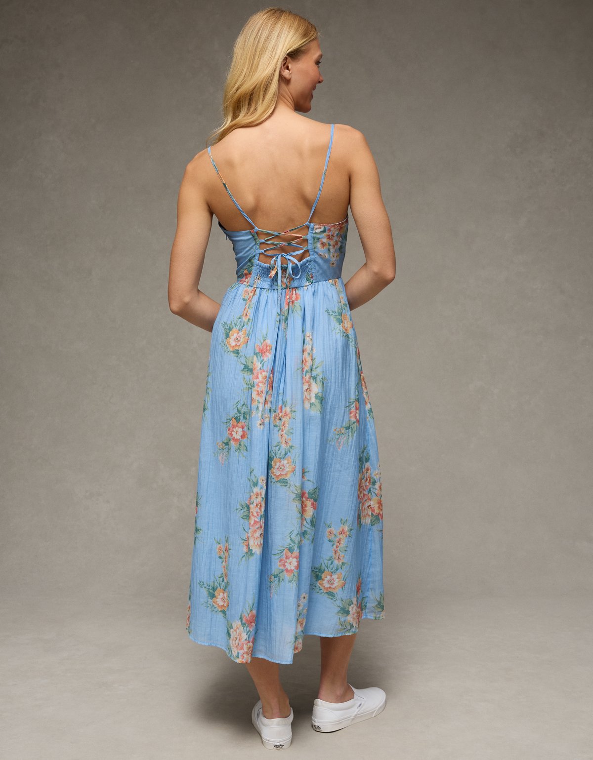 AE Ruched Bust Corset Midi Dress - image 2