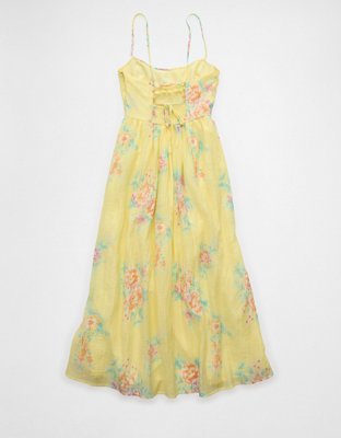 AE Ruched Bust Corset Midi Dress