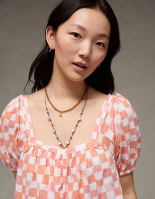 AE Sunchaser Puff Sleeve Romper