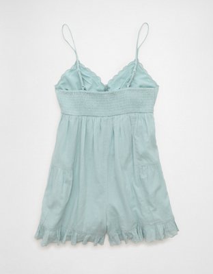AE Pintuck Lace Babydoll Romper