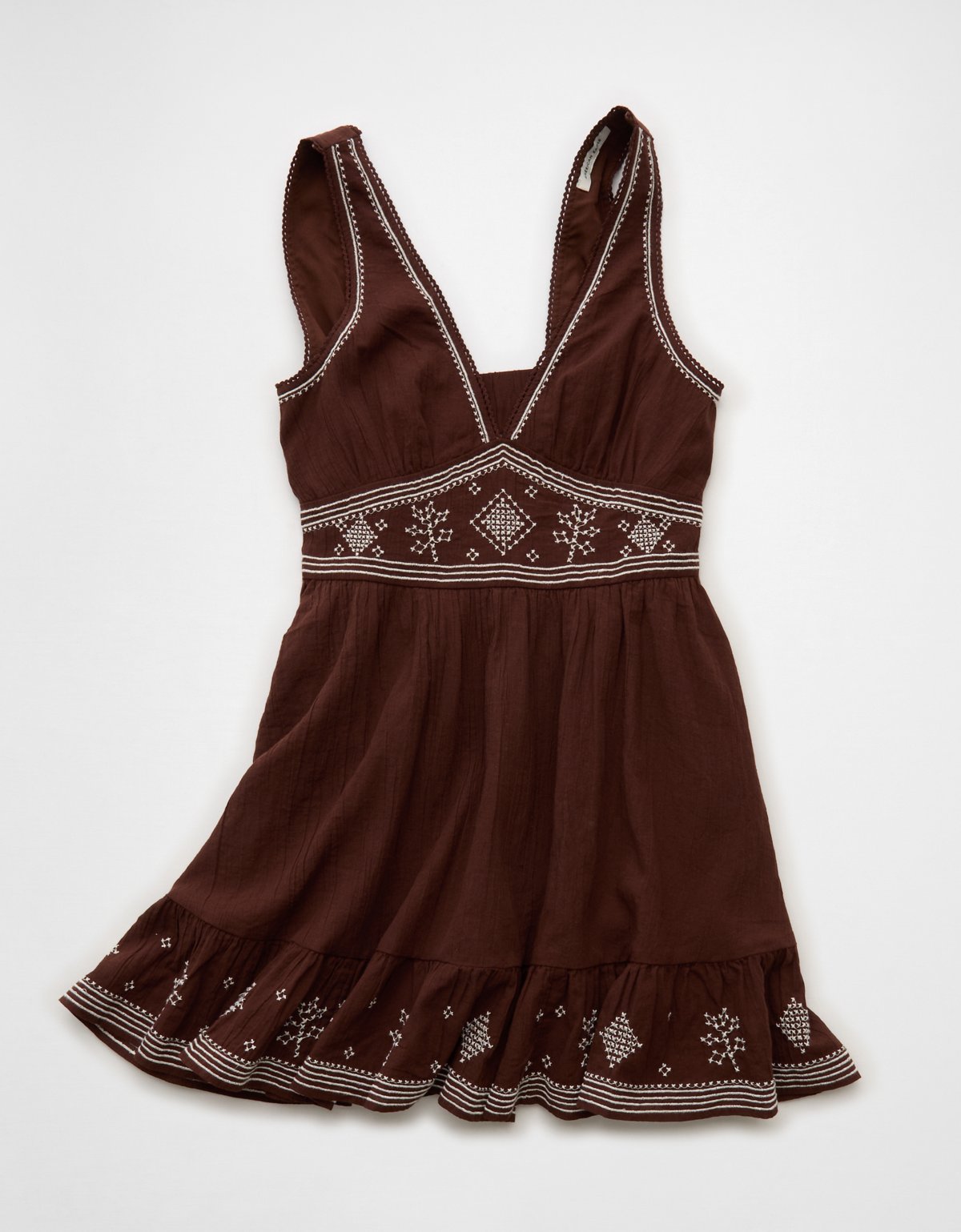 AE V-Neck Embroidered Mini Dress - image 3