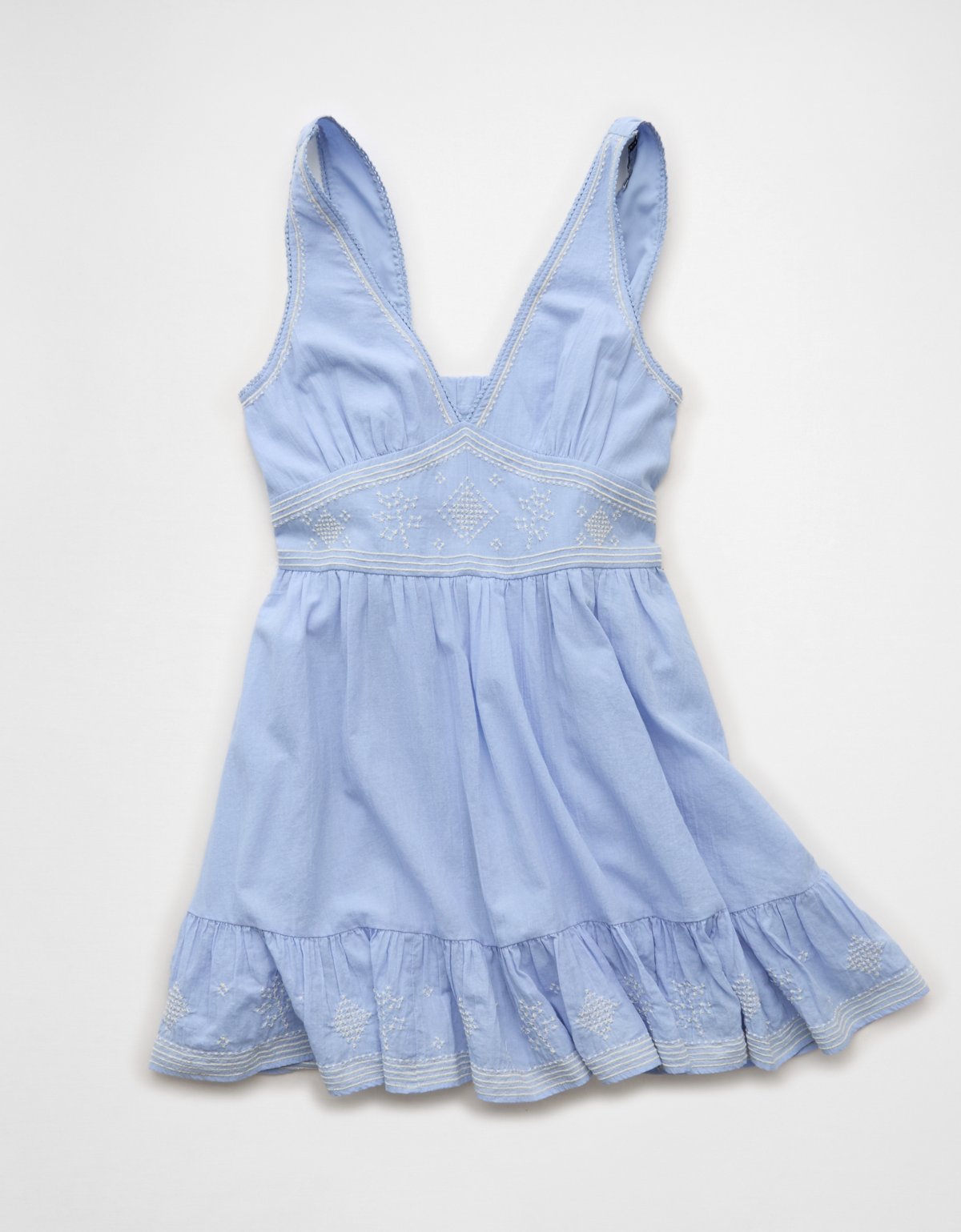 AE V-Neck Embroidered Mini Dress - image 3