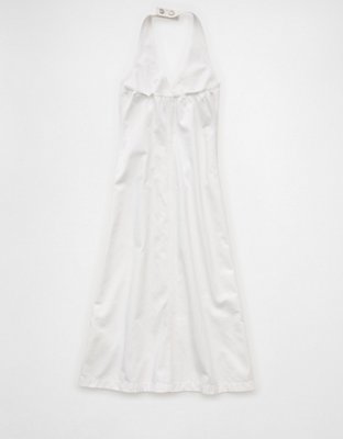 AE Denim Halter Midi Dress