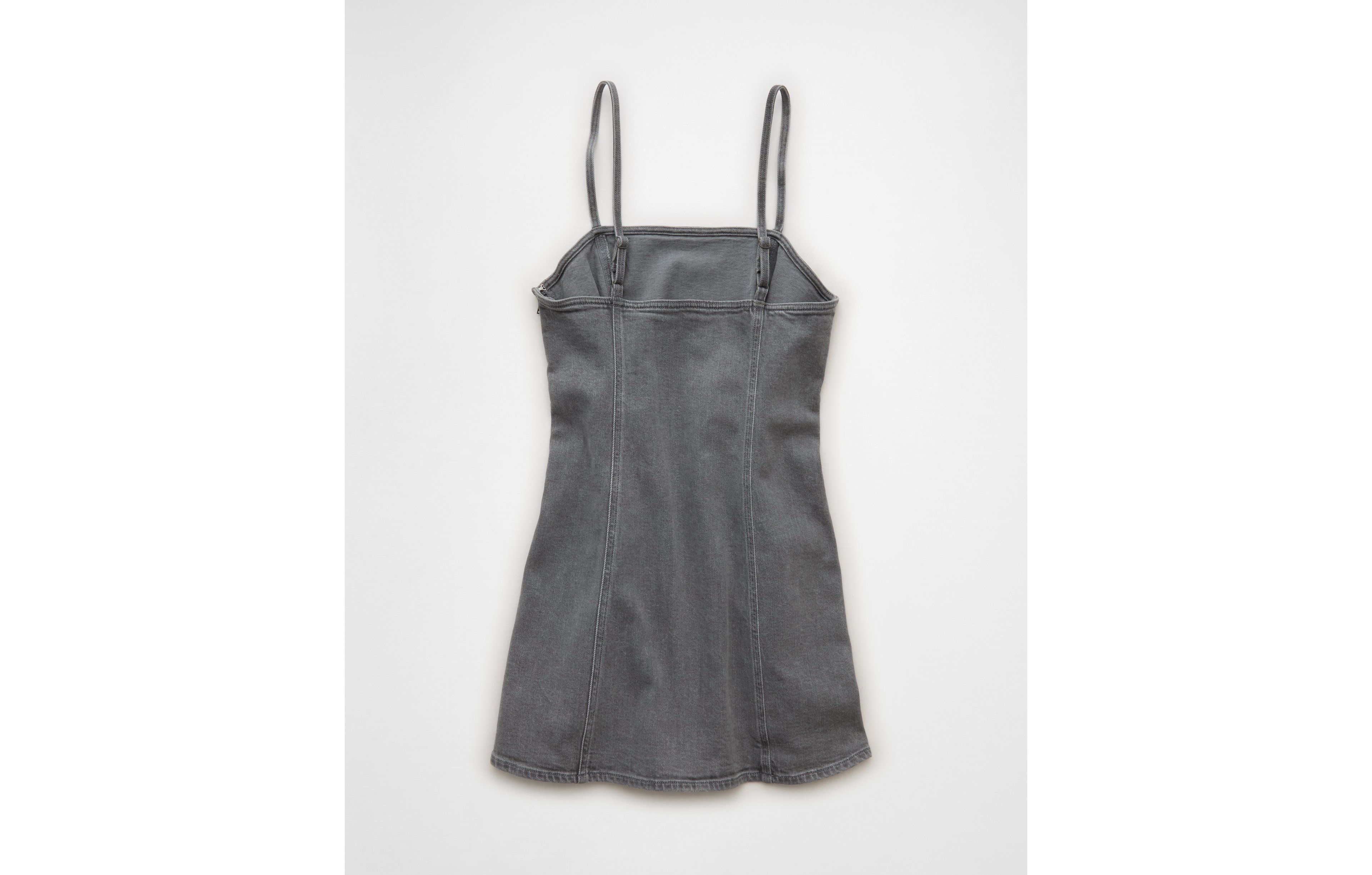 AE Square Neck Denim Mini Dress