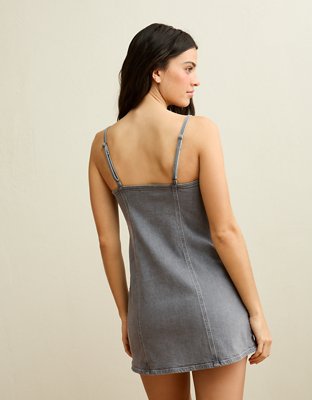 denim dress grey Women's Grey Denim Dresses