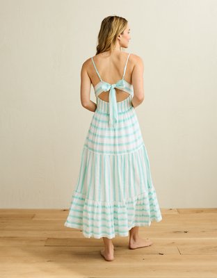 AE Striped Corset Midi Dress