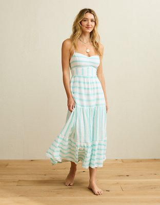 AE Striped Corset Midi Dress from American Eagle - $74.95