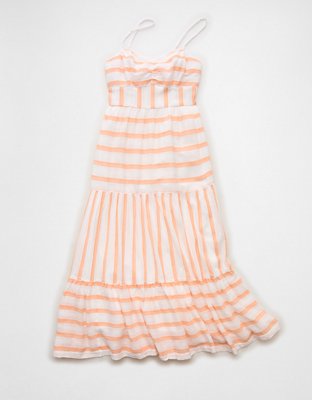 AE Striped Corset Midi Dress