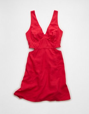 AE V-Neck Cutout Mini Dress