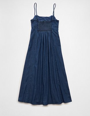 AE Sweetheart Neck Babydoll Midi Dress