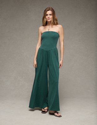 AE Sunchaser V-Waist Flared Leg Jumpsuit from American Eagle - $44.96