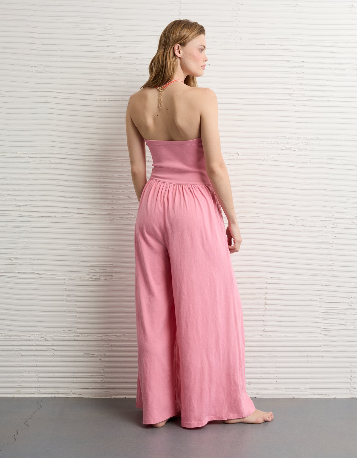AE Sunchaser V-Waist Flared Leg Jumpsuit - image 2