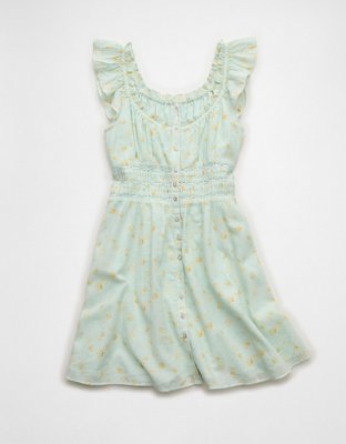 AE Femme Button-Up Mini Dress